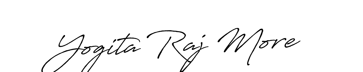 The best way (Antro_Vectra_Bolder) to make a short signature is to pick only two or three words in your name. The name Yogita Raj More include a total of six letters. For converting this name. Yogita Raj More signature style 7 images and pictures png
