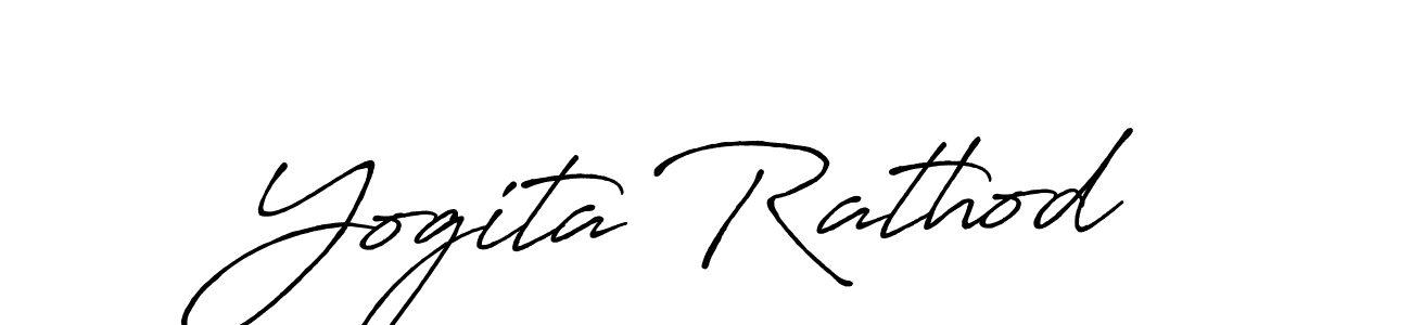 Design your own signature with our free online signature maker. With this signature software, you can create a handwritten (Antro_Vectra_Bolder) signature for name Yogita Rathod. Yogita Rathod signature style 7 images and pictures png