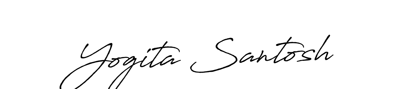 How to make Yogita Santosh signature? Antro_Vectra_Bolder is a professional autograph style. Create handwritten signature for Yogita Santosh name. Yogita Santosh signature style 7 images and pictures png