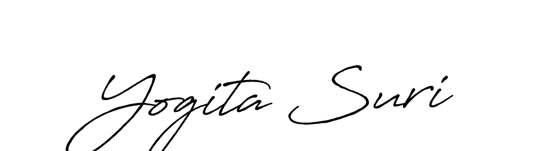 You should practise on your own different ways (Antro_Vectra_Bolder) to write your name (Yogita Suri) in signature. don't let someone else do it for you. Yogita Suri signature style 7 images and pictures png