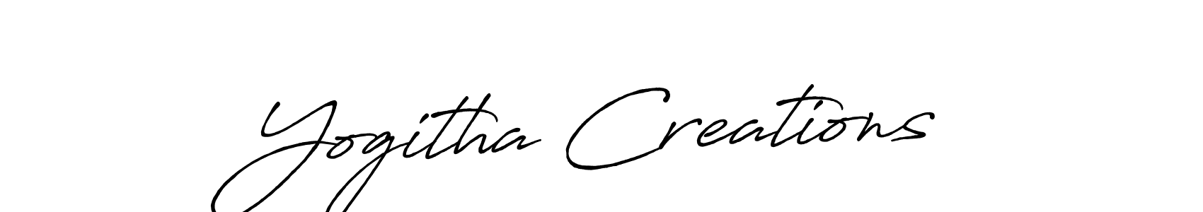 Design your own signature with our free online signature maker. With this signature software, you can create a handwritten (Antro_Vectra_Bolder) signature for name Yogitha Creations. Yogitha Creations signature style 7 images and pictures png
