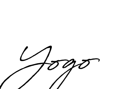 Create a beautiful signature design for name Yogo. With this signature (Antro_Vectra_Bolder) fonts, you can make a handwritten signature for free. Yogo signature style 7 images and pictures png