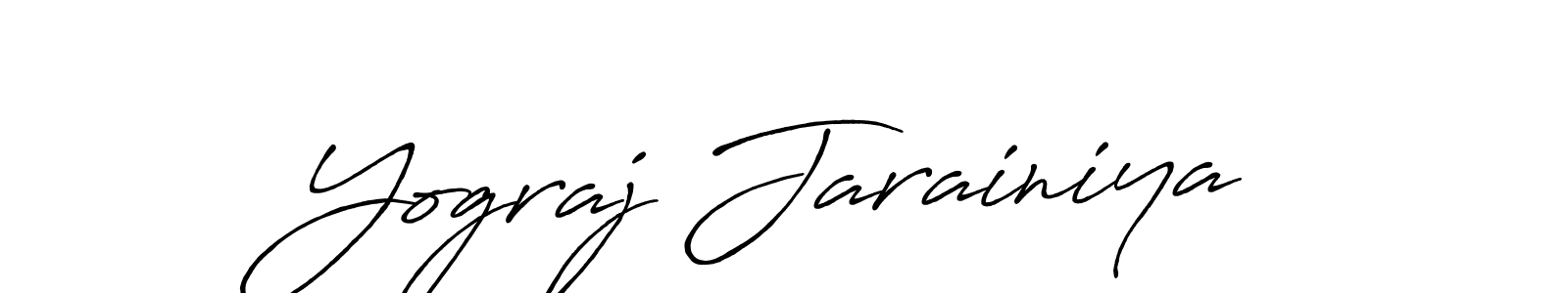 Also we have Yograj Jarainiya name is the best signature style. Create professional handwritten signature collection using Antro_Vectra_Bolder autograph style. Yograj Jarainiya signature style 7 images and pictures png