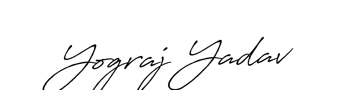 You should practise on your own different ways (Antro_Vectra_Bolder) to write your name (Yograj Yadav) in signature. don't let someone else do it for you. Yograj Yadav signature style 7 images and pictures png