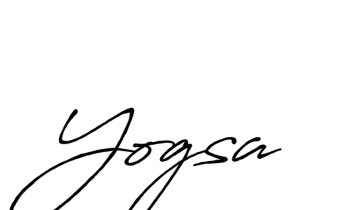 Use a signature maker to create a handwritten signature online. With this signature software, you can design (Antro_Vectra_Bolder) your own signature for name Yogsa. Yogsa signature style 7 images and pictures png