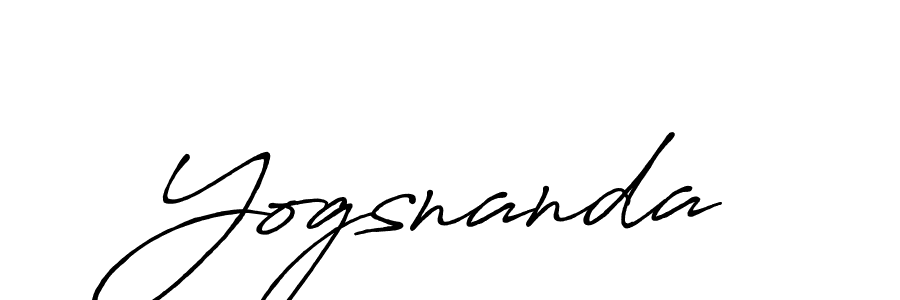 Create a beautiful signature design for name Yogsnanda. With this signature (Antro_Vectra_Bolder) fonts, you can make a handwritten signature for free. Yogsnanda signature style 7 images and pictures png