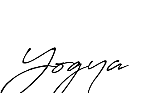 Design your own signature with our free online signature maker. With this signature software, you can create a handwritten (Antro_Vectra_Bolder) signature for name Yogya. Yogya signature style 7 images and pictures png