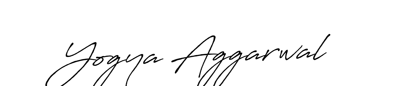 How to make Yogya Aggarwal signature? Antro_Vectra_Bolder is a professional autograph style. Create handwritten signature for Yogya Aggarwal name. Yogya Aggarwal signature style 7 images and pictures png