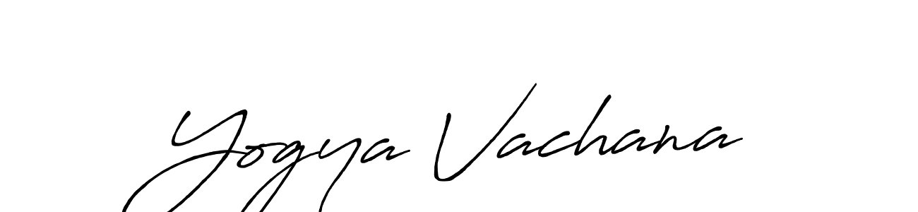 The best way (Antro_Vectra_Bolder) to make a short signature is to pick only two or three words in your name. The name Yogya Vachana include a total of six letters. For converting this name. Yogya Vachana signature style 7 images and pictures png