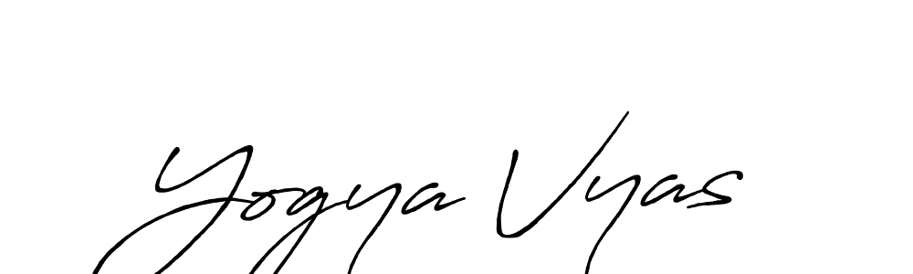 Similarly Antro_Vectra_Bolder is the best handwritten signature design. Signature creator online .You can use it as an online autograph creator for name Yogya Vyas. Yogya Vyas signature style 7 images and pictures png