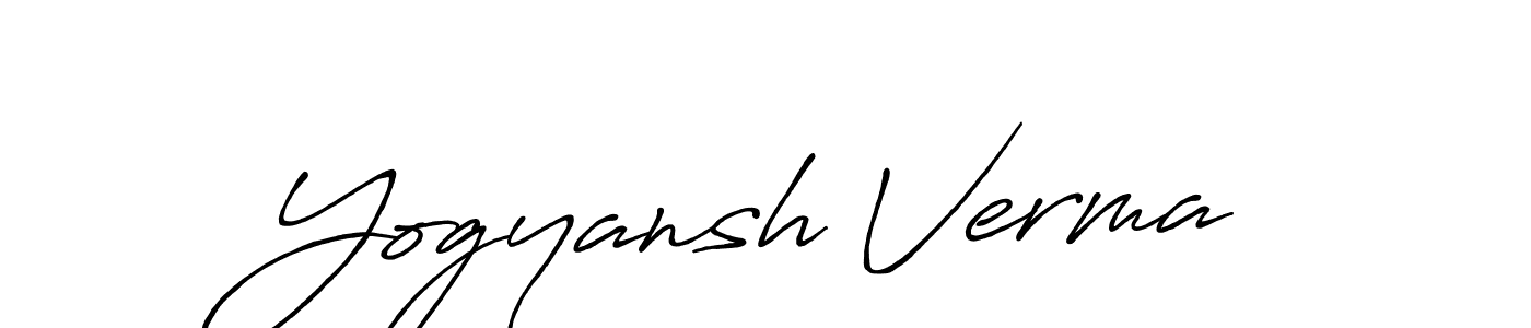 You should practise on your own different ways (Antro_Vectra_Bolder) to write your name (Yogyansh Verma) in signature. don't let someone else do it for you. Yogyansh Verma signature style 7 images and pictures png