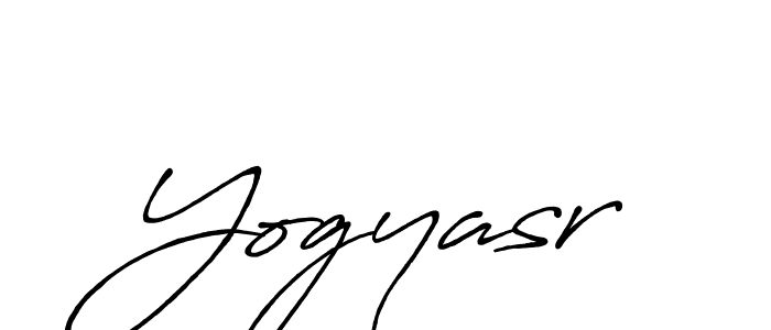 Yogyasr stylish signature style. Best Handwritten Sign (Antro_Vectra_Bolder) for my name. Handwritten Signature Collection Ideas for my name Yogyasr. Yogyasr signature style 7 images and pictures png