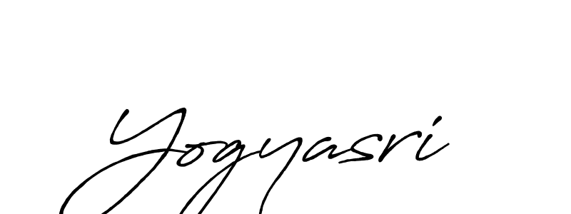 Yogyasri stylish signature style. Best Handwritten Sign (Antro_Vectra_Bolder) for my name. Handwritten Signature Collection Ideas for my name Yogyasri. Yogyasri signature style 7 images and pictures png