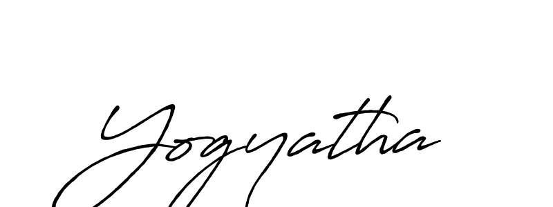 Create a beautiful signature design for name Yogyatha. With this signature (Antro_Vectra_Bolder) fonts, you can make a handwritten signature for free. Yogyatha signature style 7 images and pictures png