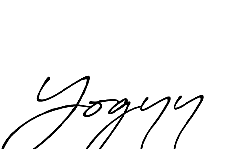 How to make Yogyy signature? Antro_Vectra_Bolder is a professional autograph style. Create handwritten signature for Yogyy name. Yogyy signature style 7 images and pictures png