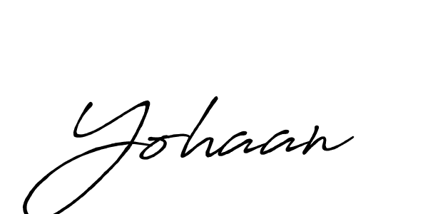 Make a beautiful signature design for name Yohaan. With this signature (Antro_Vectra_Bolder) style, you can create a handwritten signature for free. Yohaan signature style 7 images and pictures png