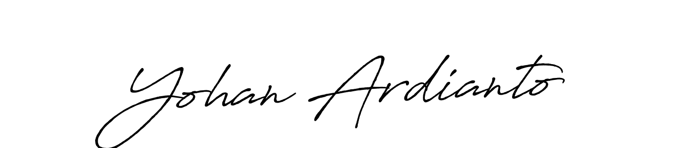 Make a beautiful signature design for name Yohan Ardianto. With this signature (Antro_Vectra_Bolder) style, you can create a handwritten signature for free. Yohan Ardianto signature style 7 images and pictures png