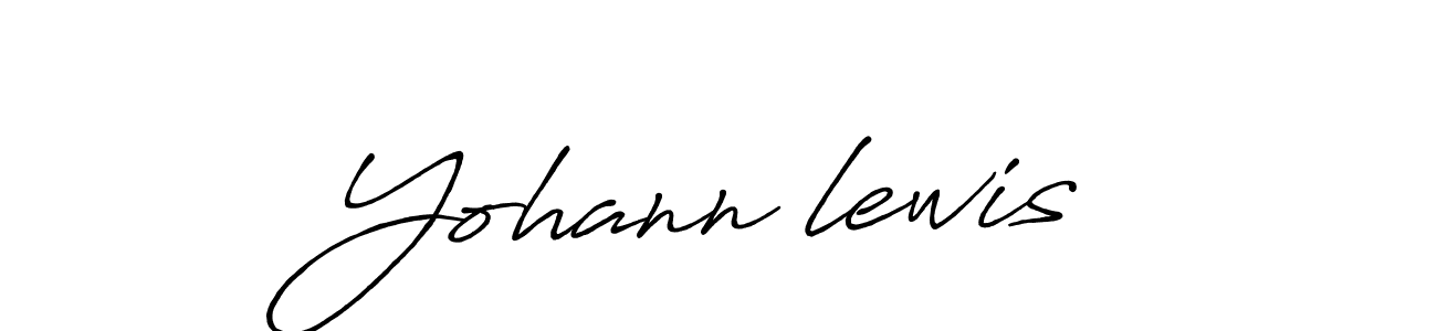 Create a beautiful signature design for name Yohann lewis. With this signature (Antro_Vectra_Bolder) fonts, you can make a handwritten signature for free. Yohann lewis signature style 7 images and pictures png