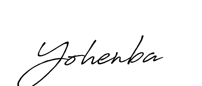 It looks lik you need a new signature style for name Yohenba. Design unique handwritten (Antro_Vectra_Bolder) signature with our free signature maker in just a few clicks. Yohenba signature style 7 images and pictures png