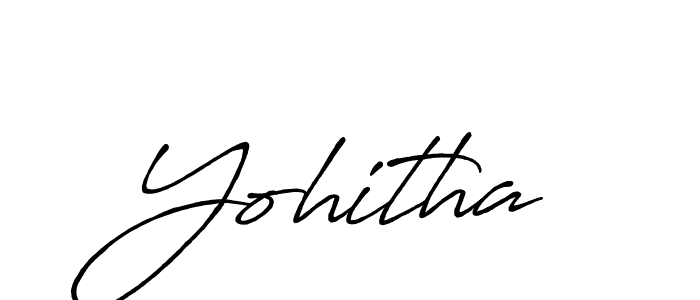 if you are searching for the best signature style for your name Yohitha. so please give up your signature search. here we have designed multiple signature styles  using Antro_Vectra_Bolder. Yohitha signature style 7 images and pictures png