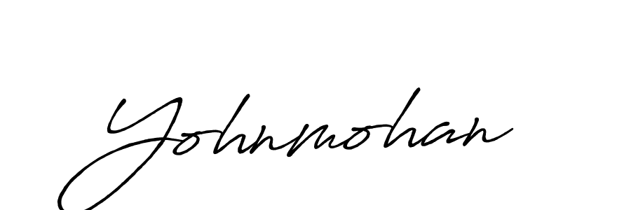 if you are searching for the best signature style for your name Yohnmohan. so please give up your signature search. here we have designed multiple signature styles  using Antro_Vectra_Bolder. Yohnmohan signature style 7 images and pictures png