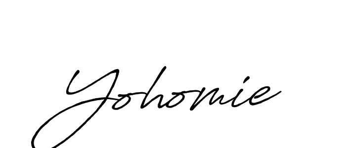 Similarly Antro_Vectra_Bolder is the best handwritten signature design. Signature creator online .You can use it as an online autograph creator for name Yohomie. Yohomie signature style 7 images and pictures png