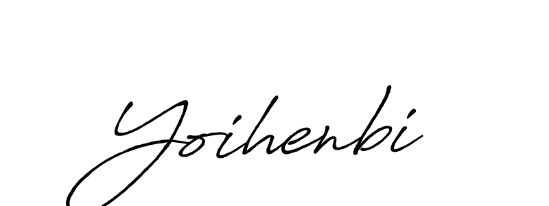 Use a signature maker to create a handwritten signature online. With this signature software, you can design (Antro_Vectra_Bolder) your own signature for name Yoihenbi. Yoihenbi signature style 7 images and pictures png
