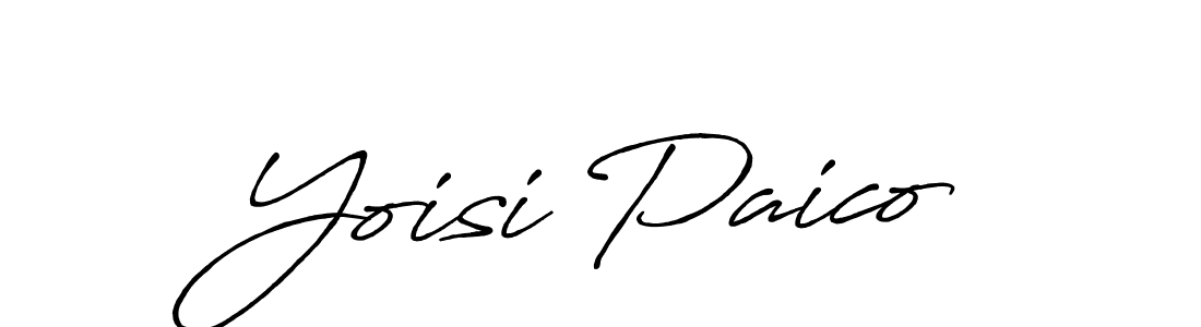 You can use this online signature creator to create a handwritten signature for the name Yoisi Paico. This is the best online autograph maker. Yoisi Paico signature style 7 images and pictures png