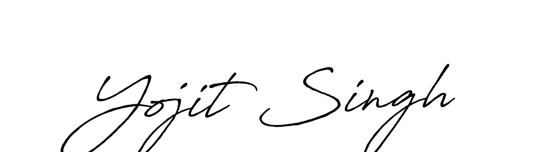 How to make Yojit Singh name signature. Use Antro_Vectra_Bolder style for creating short signs online. This is the latest handwritten sign. Yojit Singh signature style 7 images and pictures png