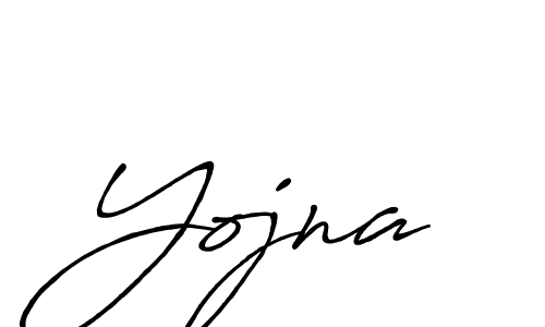 Make a beautiful signature design for name Yojna. With this signature (Antro_Vectra_Bolder) style, you can create a handwritten signature for free. Yojna signature style 7 images and pictures png