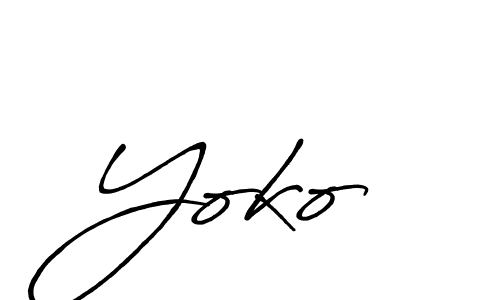 Once you've used our free online signature maker to create your best signature Antro_Vectra_Bolder style, it's time to enjoy all of the benefits that Yoko  name signing documents. Yoko  signature style 7 images and pictures png