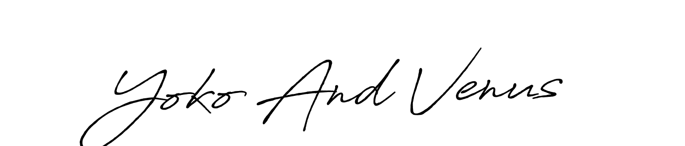 It looks lik you need a new signature style for name Yoko And Venus. Design unique handwritten (Antro_Vectra_Bolder) signature with our free signature maker in just a few clicks. Yoko And Venus signature style 7 images and pictures png