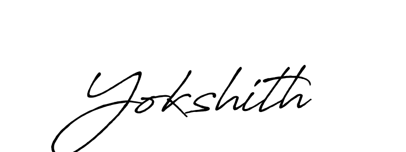 if you are searching for the best signature style for your name Yokshith. so please give up your signature search. here we have designed multiple signature styles  using Antro_Vectra_Bolder. Yokshith signature style 7 images and pictures png