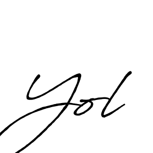 Best and Professional Signature Style for Yol. Antro_Vectra_Bolder Best Signature Style Collection. Yol signature style 7 images and pictures png