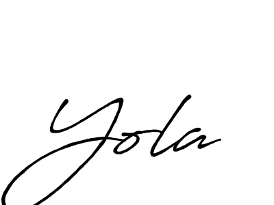 Once you've used our free online signature maker to create your best signature Antro_Vectra_Bolder style, it's time to enjoy all of the benefits that Yola name signing documents. Yola signature style 7 images and pictures png