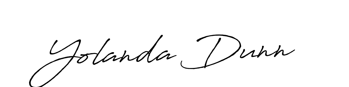 Use a signature maker to create a handwritten signature online. With this signature software, you can design (Antro_Vectra_Bolder) your own signature for name Yolanda Dunn. Yolanda Dunn signature style 7 images and pictures png