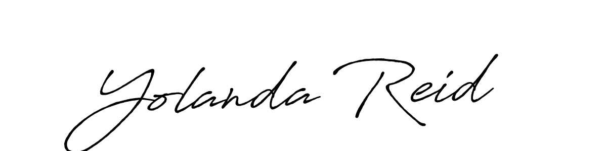 How to make Yolanda Reid signature? Antro_Vectra_Bolder is a professional autograph style. Create handwritten signature for Yolanda Reid name. Yolanda Reid signature style 7 images and pictures png