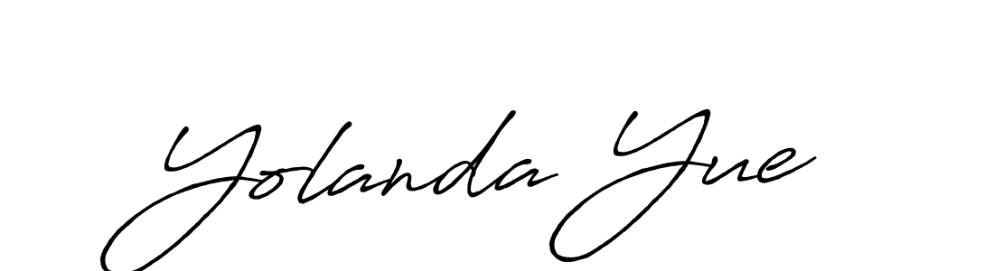 Antro_Vectra_Bolder is a professional signature style that is perfect for those who want to add a touch of class to their signature. It is also a great choice for those who want to make their signature more unique. Get Yolanda Yue name to fancy signature for free. Yolanda Yue signature style 7 images and pictures png