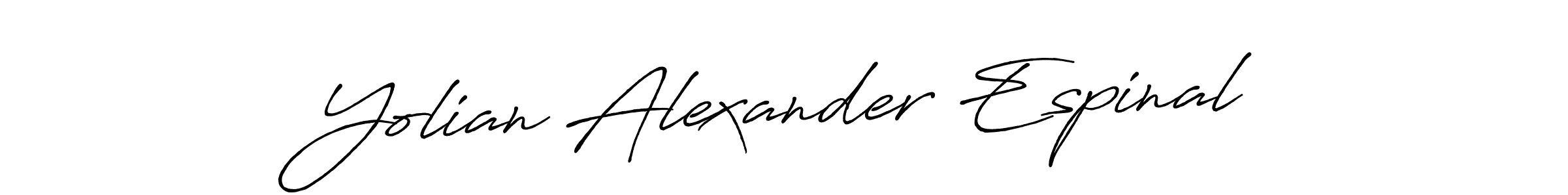if you are searching for the best signature style for your name Yolian Alexander Espinal. so please give up your signature search. here we have designed multiple signature styles  using Antro_Vectra_Bolder. Yolian Alexander Espinal signature style 7 images and pictures png