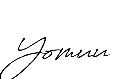 Create a beautiful signature design for name Yomuu. With this signature (Antro_Vectra_Bolder) fonts, you can make a handwritten signature for free. Yomuu signature style 7 images and pictures png