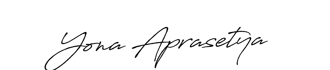 You can use this online signature creator to create a handwritten signature for the name Yona Aprasetya. This is the best online autograph maker. Yona Aprasetya signature style 7 images and pictures png