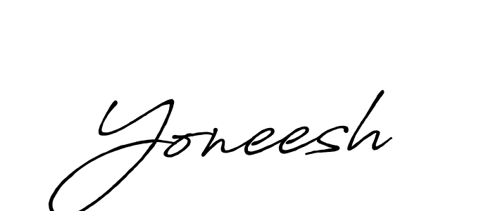 You should practise on your own different ways (Antro_Vectra_Bolder) to write your name (Yoneesh) in signature. don't let someone else do it for you. Yoneesh signature style 7 images and pictures png