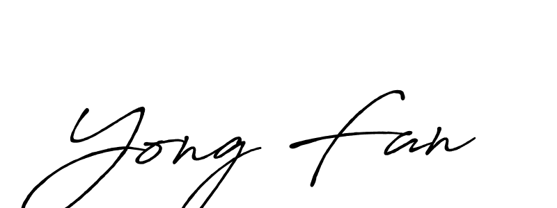 How to make Yong Fan name signature. Use Antro_Vectra_Bolder style for creating short signs online. This is the latest handwritten sign. Yong Fan signature style 7 images and pictures png