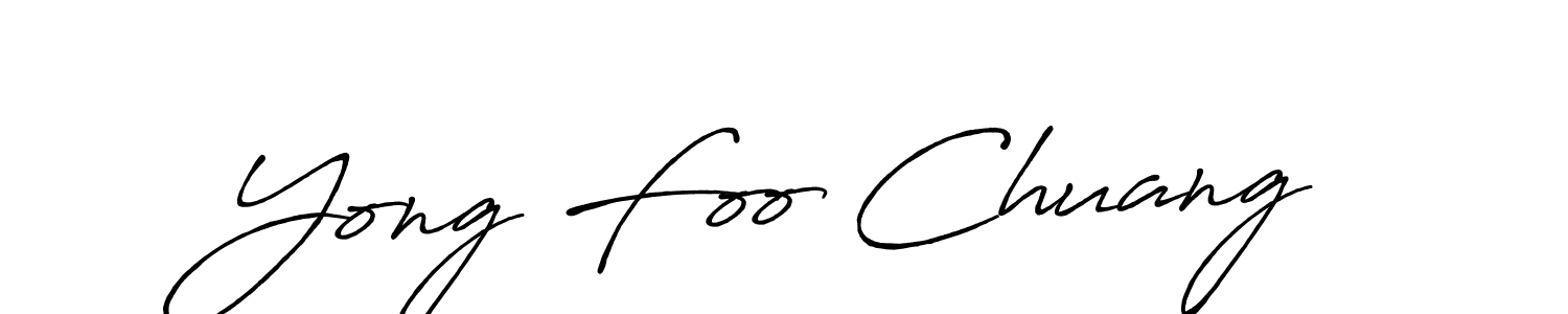 Use a signature maker to create a handwritten signature online. With this signature software, you can design (Antro_Vectra_Bolder) your own signature for name Yong Foo Chuang. Yong Foo Chuang signature style 7 images and pictures png