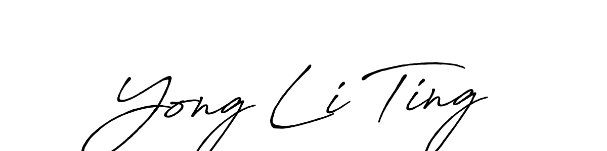 It looks lik you need a new signature style for name Yong Li Ting. Design unique handwritten (Antro_Vectra_Bolder) signature with our free signature maker in just a few clicks. Yong Li Ting signature style 7 images and pictures png