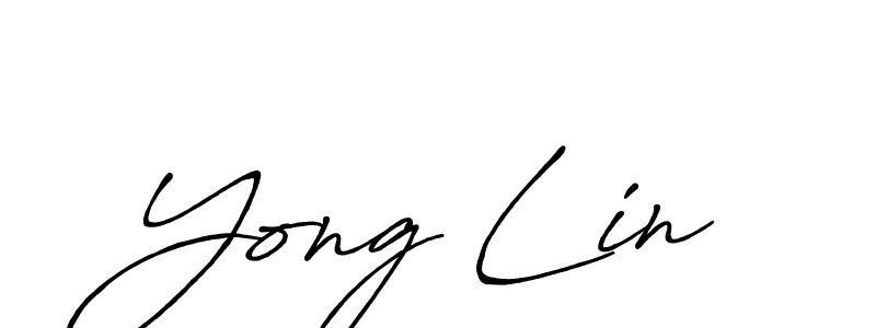 Design your own signature with our free online signature maker. With this signature software, you can create a handwritten (Antro_Vectra_Bolder) signature for name Yong Lin. Yong Lin signature style 7 images and pictures png
