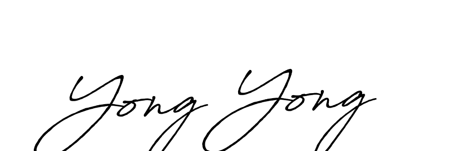 Design your own signature with our free online signature maker. With this signature software, you can create a handwritten (Antro_Vectra_Bolder) signature for name Yong Yong. Yong Yong signature style 7 images and pictures png