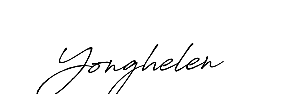 Best and Professional Signature Style for Yonghelen. Antro_Vectra_Bolder Best Signature Style Collection. Yonghelen signature style 7 images and pictures png
