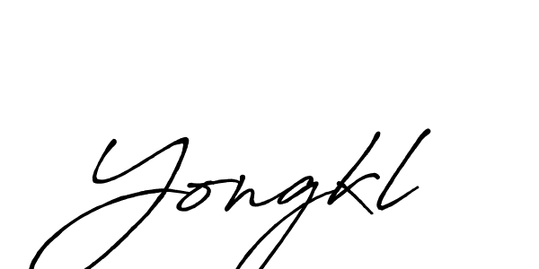 Design your own signature with our free online signature maker. With this signature software, you can create a handwritten (Antro_Vectra_Bolder) signature for name Yongkl. Yongkl signature style 7 images and pictures png