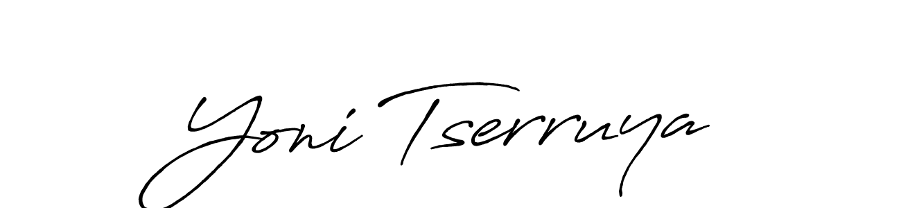Make a beautiful signature design for name Yoni Tserruya. Use this online signature maker to create a handwritten signature for free. Yoni Tserruya signature style 7 images and pictures png